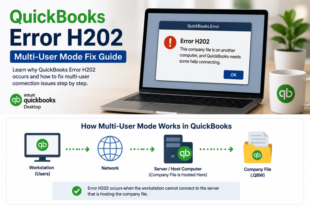 QuickBooks Error H202: Multi-User Mode Fix Guide 2026