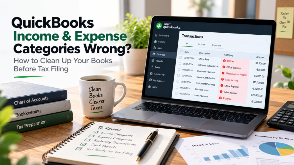 QuickBooks Cleanup Before Tax Filing