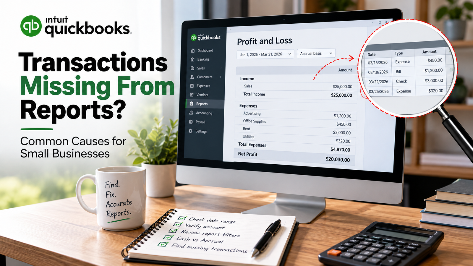 Transactions missing from reports blog