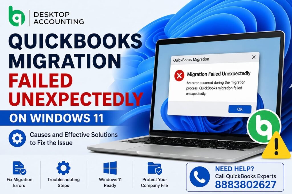 quickbooks migration failed unexpectedly windows 11